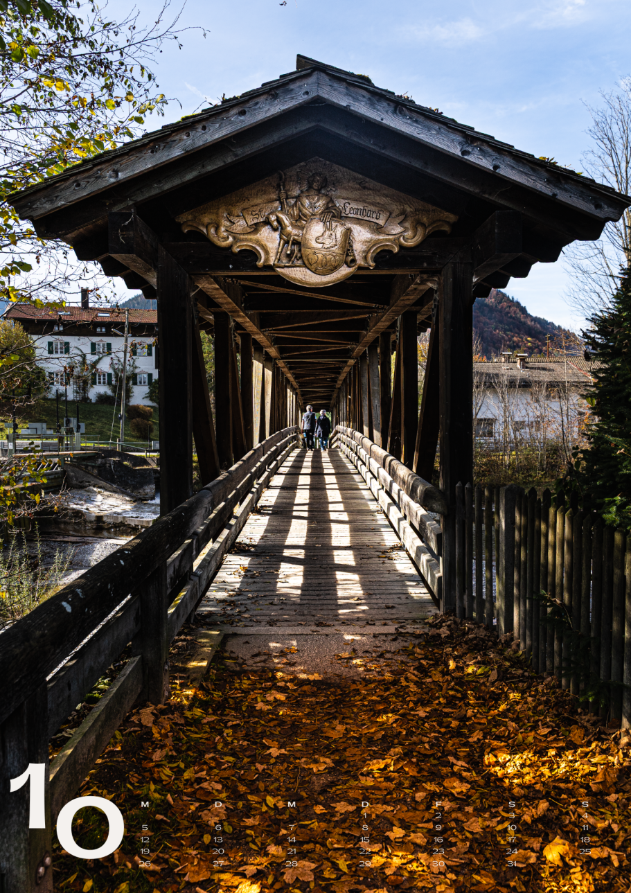Fußgängerbrücke über die Weißach