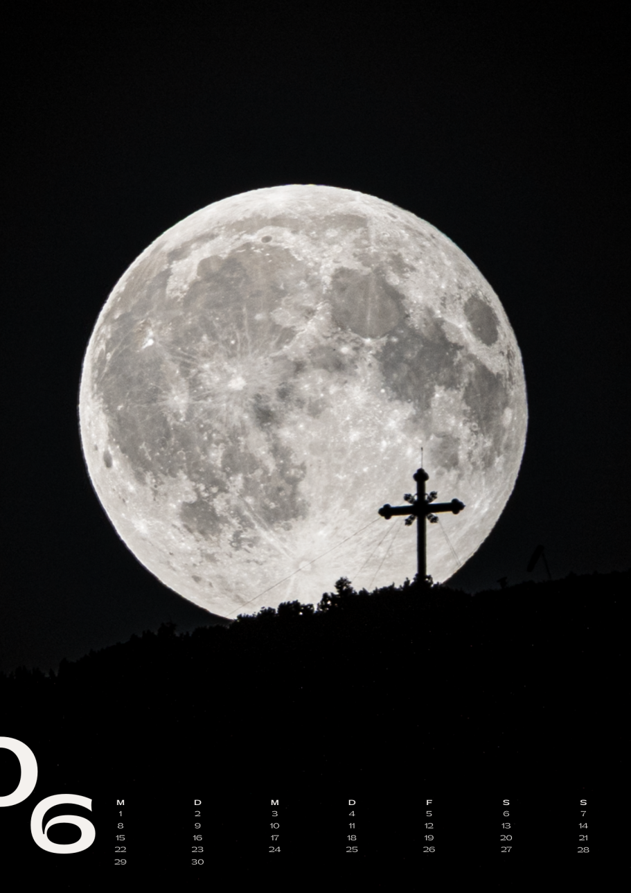 Mondaufgang über dem Wallberg