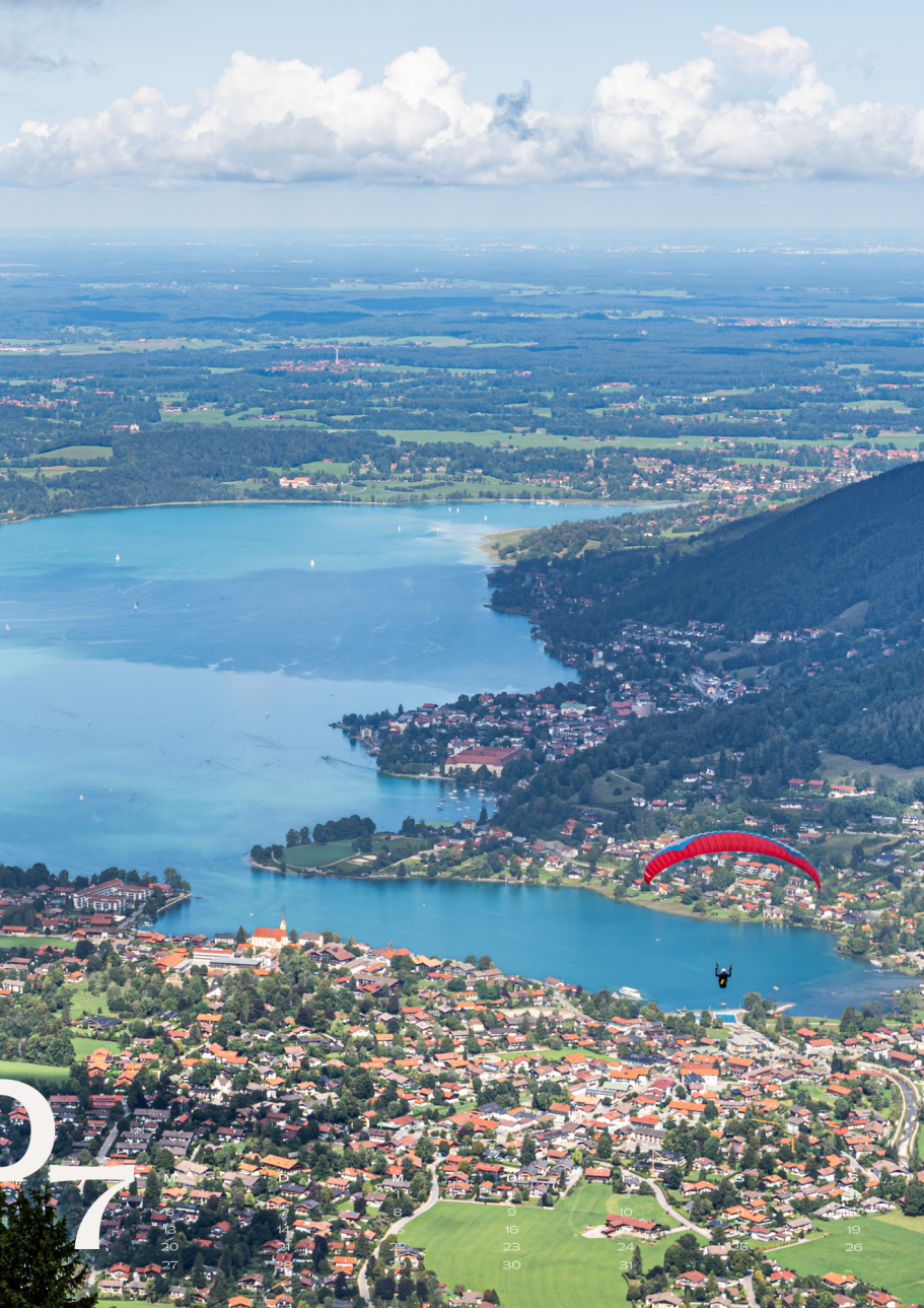 Blick vom Wallberg über den Tegernsee